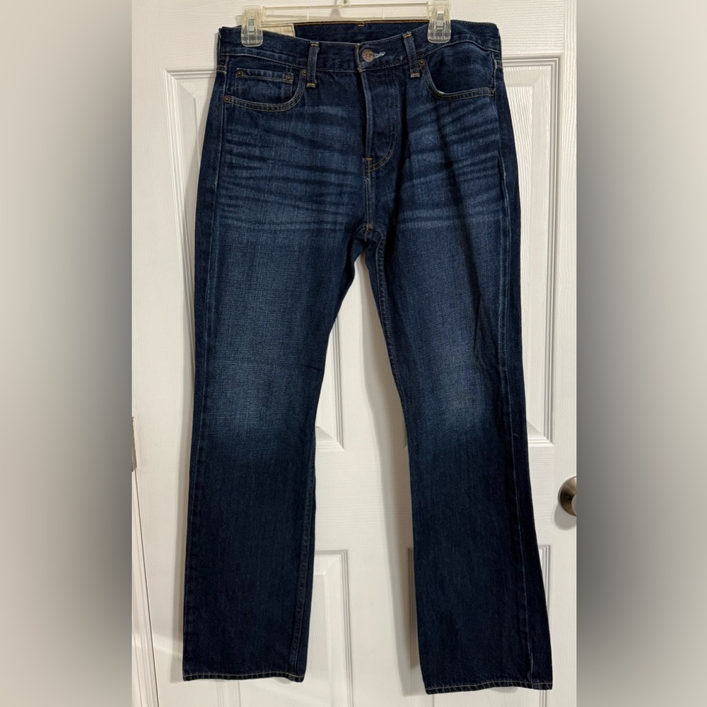 Hollister Men’s Dark Blue Straight Jeans
